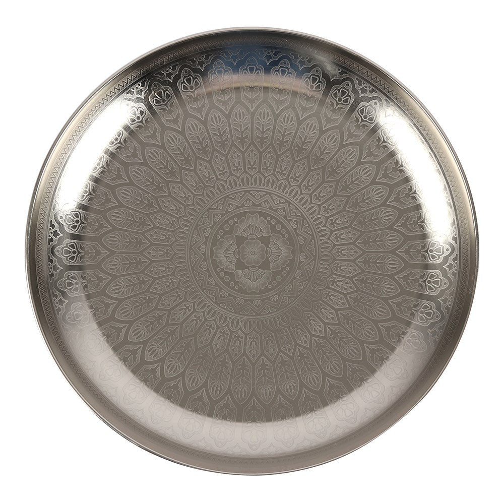 Silver Tone Decorative Tray