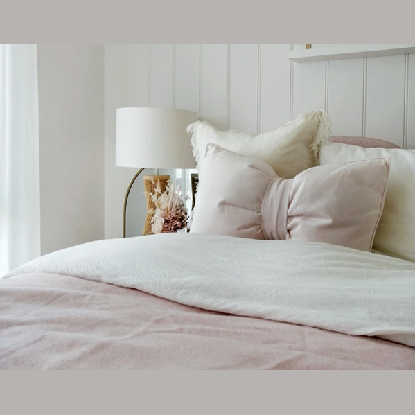 NNEDSZ Throw - 10% Cashmere/ 90% Super Fine Merino Wool - Blush-2